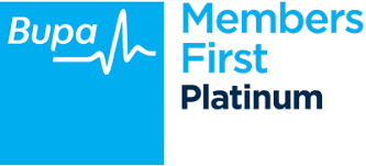 We are a Bupa members first Platinum Provider
